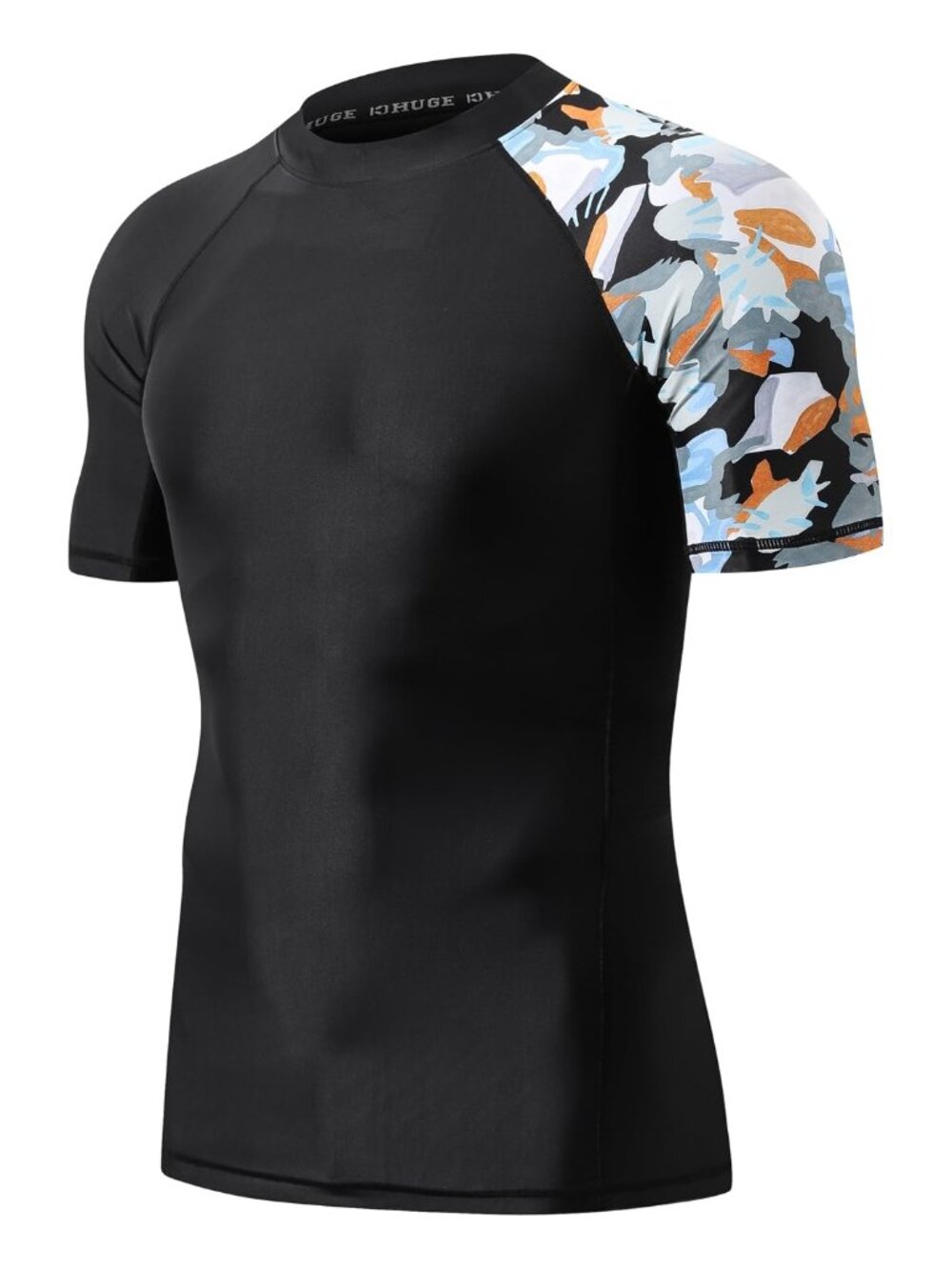 Short Sleeve Quick-Dry UPF 50+ Sun Protection Compression Swim Shirts